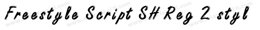 Freestyle Script SH Reg 2 styles in字体转换
